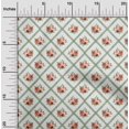 thumbnail image 1 of oneOone Polyester Lycra Fabric Diamond|Leaves & Rose Floral Decor Fabric Printed BTY 56 Inches Wide, 1 of 4