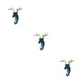 thumbnail image 4 of Wweixi Coat Hooks Easy To Install And Wide Application For Added In Daily Life Retro blue (deer) 3Set, 4 of 6