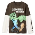 thumbnail image 2 of Minecraft Boys' Long-Sleeve Fooler Top, 2 of 3
