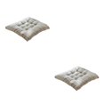 thumbnail image 1 of Wweixi Cushion Pad For Square Chair - Soft And Comfortable Wide Range Of Uses Square Chair Cushion gray grid 2Set, 1 of 6