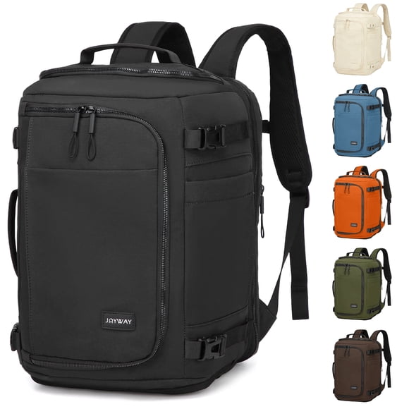 Joyway Travel Backpack for Women & Men Large Capacity Carry On Backpack with Shoe Compartment Waterproof Weekender Bag Laptop Backpack with Wide Opening Overnight Bag for Travel Work Gym