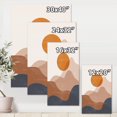 thumbnail image 4 of Designart Abstract Red Moon In Earth Toned Mountains II Canvas Wall Art, 4 of 4