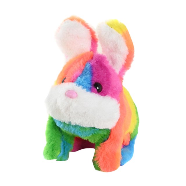 HILABEE Electric Bunny Toy Gift Creative Cute Stuffed Animal for Children Kids Colorful