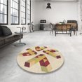 thumbnail image 4 of Ahgly Company Tapis d'Intérieur Lavables à la Machine Rectangle Transitionnel Doré Blond Doré, 3' x 5', 4 of 7