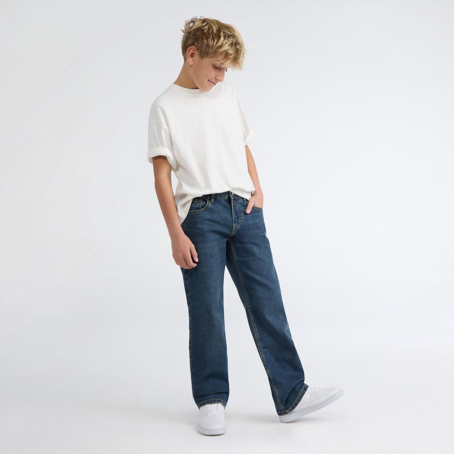 Jean à coupe décontractée jambe droite Levi Strauss Signature pour garçon