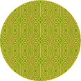 thumbnail image 1 of Ahgly Tapis Rond Lavable en Machine Intérieur Transitionnel Jaune Foncé Vert, 6 Pieds Rond, 1 of 7
