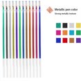 thumbnail image 3 of maskred 12 Pieces Gel Pen Refill Painting Writing Stationery Marker Replacement Office Marking Shinning Highlight Ink Ballpoint Type 4, 3 of 9