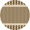 thumbnail image 1 of Ahgly Company Tapis Rond Lavable en Machine Intérieur Transitionnel Rouge Brun, 3 Pieds Rond, 1 of 7