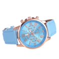 thumbnail image 4 of Fashion Womens Leather Strap Stainless Steel Quartz Watch Pointer Watch, 4 of 9