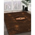 thumbnail image 3 of Ahgly Tapis d'Intérieur Lavable en Machine Carré Marron Selle, 4 Pieds Carré, 3 of 7