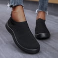 thumbnail image 2 of Kcodviy Spring and Summer Women Sneaker Sandals for Women Chunky Sports Shoes Flat Bottom Flat Sneaker Boots for Women Lightweight Slip on Fly Woven Mesh Breathable Comfortable Solid Color Casual St, 2 of 8