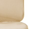 thumbnail image 4 of Baohd Computer Chair Cover Swivel Chair Cover Rotating for Chair Beige Backrest + Cushion Cover 1Set, 4 of 6