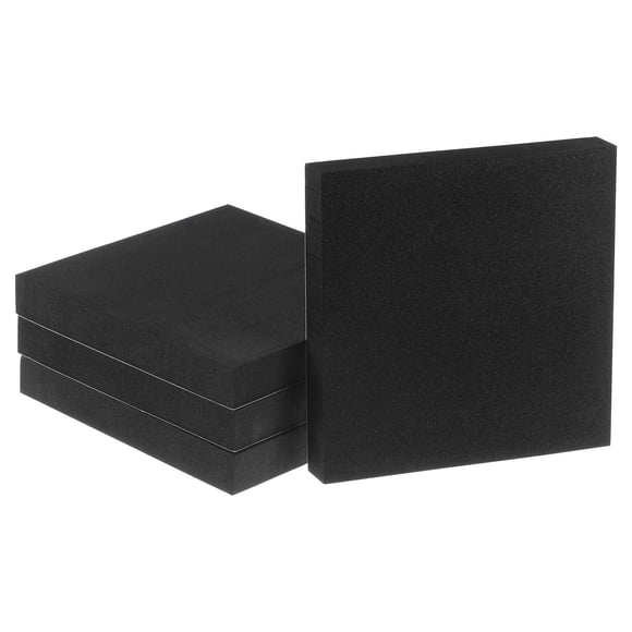 Unique Bargains 4 Packs Adhesive Foam Padding Sheets 3/4' Thick x 6' Long Square EVA Foam Sheet Self Stick Anti Vibration Pads