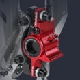 thumbnail image 2 of Generic Red Hydraulic Disc Brake Set for Mountain Bikes - Aluminum Alloy, 160mm Rotor, Front & Rear, Left/Right Options, 800mm/1450mm Tubing, 552g Total Weight, 2 of 6