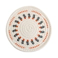 thumbnail image 5 of Linen Woven Thermal Insulation Table Mat 10 in x 10 in for Hot Bowls Pots Tea Cups, 5 of 5