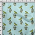 thumbnail image 3 of oneOone Cotton Silk Fabric Leaves|Bird & Floral Block Decor Fabric Printed BTY 42 Inch Wide, 3 of 4