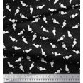 thumbnail image 3 of Soimoi Moss Tissu Georgette Tissu à Imprimé Floral et Animal Chat au Mètre 42 Pouces de Large, 3 of 3