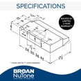 thumbnail image 2 of Broan-NuTone Convertible Under-Cabinet Range Hood, 30 Inch, 230 Max CFM, Black, 2 of 4