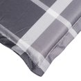 thumbnail image 4 of vidaXL Sun Lounger Cushion Grey Check Pattern 200x60x3cm Oxford Fabric, 4 of 5
