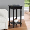 thumbnail image 4 of French Country Table d'Appoint Kim avec Tablette, Fini Bois Noir, 4 of 8