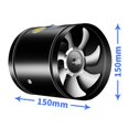 thumbnail image 1 of Multifunctional Powerful Mute Exhaust Fan 4" 6" Pipe Vent Exhaust Fan Duct, 1 of 7