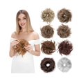 thumbnail image 1 of Chignon Synthétique Désordonné Pièce de Cheveux Ondulée Bouclée Élastique Chignon Épais pour Femmes Filles, 1 of 7