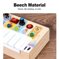 thumbnail image 3 of Electronic Piano Board, Electronic Piano Board Toy Beech Material Versatile Usage  for Daily Entertainment for Toddler, 3 of 7