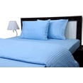 thumbnail image 2 of 700 Thread Count 100% Egyptian Cotton 4-Piece Bed Sheet Set (1 Flat, 1 Fitted Sheet, 2 Pillow Covers) 15 Inches Deep Pocket Size Stripe Pattern, 2 of 4