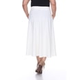 thumbnail image 4 of White Mark Jupe Midi Évasée Tasmin pour Femmes, 4 of 5