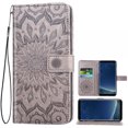 thumbnail image 1 of Étui de Téléphone pour Samsung Galaxy S8 Plus, Étui Portefeuille Folio à Rabat, Porte-Cartes en Cuir PU avec Fentes, Protection Intégrale Robuste, Support, Étui de Protection pour Téléphone pour Galaxy S8 Plus Hommes, Noir, 1 of 5