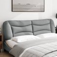 thumbnail image 2 of vidaXL Coussin de Tête de Lit Gris Clair 193 cm Tissu, 2 of 5