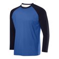 thumbnail image 2 of BiZtdJrK Sun Protection Shirts for Men Fashion Color Block Long Sleeve Workout Tops Rash Guard Quick Dry Hiking Fishing Shirt, Silver, L, 2 of 3