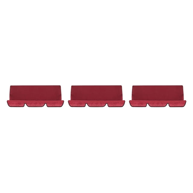 kurtrusly Made With Polyester Outdoor Swing Cushion Multifunctional Easy To Breathable And Comfortable wine red 3Set