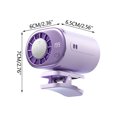 thumbnail image 3 of EGNMCR Fan, Ceiling Fan, Desk Fan, Portable Fan Clip On Small Fan Outdoor Portable Tabletop Waist Mounted Semi Conductor Cool Digital Display Clip On Waist Mini Small Fan mini fan, 3 of 5