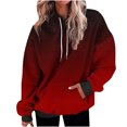 thumbnail image 1 of Besolor Oversized Sweatshirt for Women Fall Plus Size Long Sleeve Gradient Color Hoodies Baggy Clothes for Ladies, 1 of 7