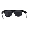 thumbnail image 2 of Polarized Mens Classic Sport Flat Top Horn Rim Large Sunglasses Matte Black, 2 of 4
