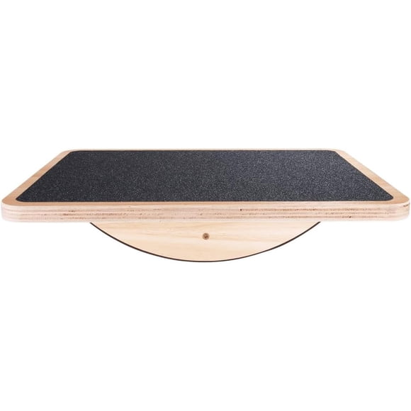 StrongTek Professional Wooden Balance Board, 180 Degree Rocker Board, Balancing Board for Under Desk, Anti Slip Office Wobble Boards