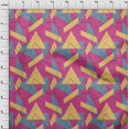 thumbnail image 3 of oneOone Cotton Cambric Fabric Rectangle & Triangle Geometric Printed Craft Fabric BTY 56 Inch Wide, 3 of 4