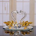 thumbnail image 1 of Crystal Swan Ornament Home Decoration Crafts Crystal Decoration Living Room, 1 of 5