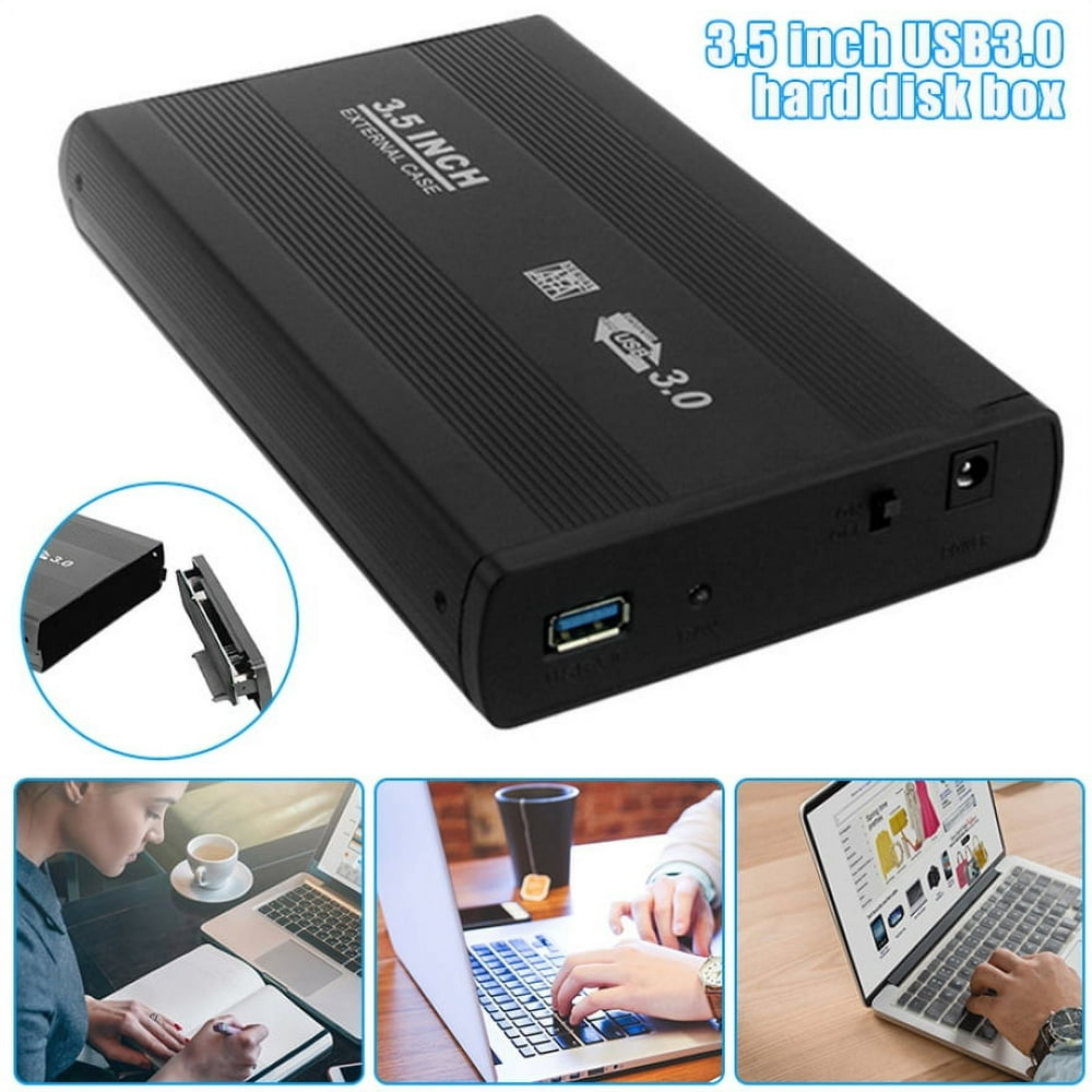 MesaSe 3.5inch USB 3.0 to SATA Port SSD Case External Hard Drive Enclosure Solid State Disk Box