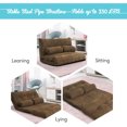 thumbnail image 4 of Giantex Adjustable Floor Sofa, 6-Position Lazy Couch Bed, Multi-function Sitting Sofa for Reading, Sleeping, Gaming, Coffee, 4 of 6