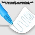 thumbnail image 4 of Gel Pen Fine Point Writing Tool Smooth Ink Office School Supply Note Taking Blue Color Plastic Material For Journaling Free Size Blue, 4 of 6