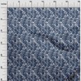 thumbnail image 3 of oneOone Viscose Chiffon Navy Blue Fabric Tropical Craft Projects Decor Fabric Printed By The Yard 42 Inch Wide, 3 of 5