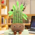 thumbnail image 1 of Lifelike Plush Fortune Tree Toy Stuffed Pine Bearded Trees Bamboo Potted Plant Decor Desk Window Decoration Gift For Home Kids, 1 of 5
