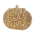 thumbnail image 2 of Sac Pochette pour Femme Soirée Pochette Strass Perlé Poche Pochette Sac à Main Mariage Or, 2 of 8