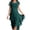 Green, variant on Miqool Womens Layered Chiffon Tiered Midi Dress Elegant Wedding Guest Dress Short Sleeve Flowy Cocktail Dresses