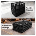thumbnail image 3 of Yiwa Foldable Plastic Storage Crate, Heavy Duty Reinforced Walls, Stackable Multi-Purpose Milk Crate for Office, Kitchen, and Garage, 3 of 8
