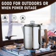 thumbnail image 2 of Coffee Percolators Stovetop for Camping, Percolator Coffee Pot Stainless Steel Coffee Maker Camping Outdoors Home 9 Cup, 2 of 6