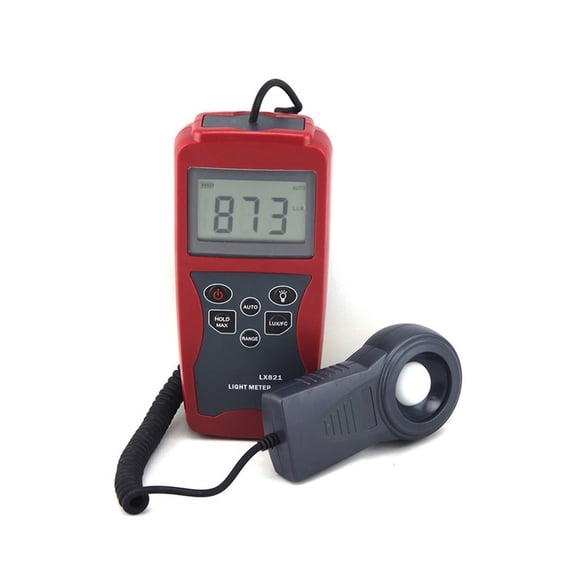 LX821 Professinal Separate Probe 200000 Lux Digital Lux Meter Tester Max Min Values Light Meter PhotoMeter ,Wide Measurement Range