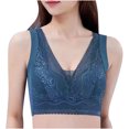 thumbnail image 1 of XZNGL Fashion Comfortable Womans Lace Beauty Back Strap Wrap Plus Size Bra, 1 of 4